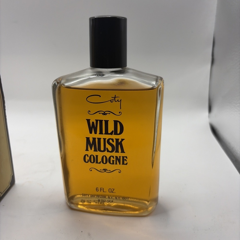 Vintage Coty Wild Musk Cologne 6 Oz With Box - Picture 2 of 8